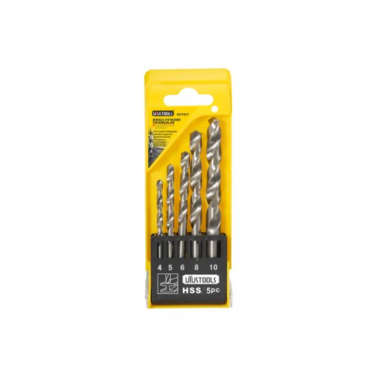 UYUSTOOLS ΣΕΤ 5ΤΜΧ ΤΡΥΠΑΝΙΑ HIGH SPEED HSS Φ4-10mm BCF05S