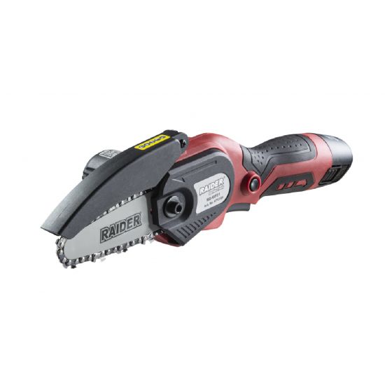 RAIDER Αλυσοπρίονο κλαδευτικό μπαταρίας 2x2Ah 20V 0,73kg με λάμα 10cm RD-GP21 Set 075720