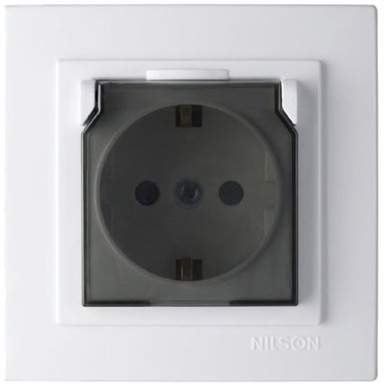 GEYER Πρίζα σούκο με καπάκι nilson 24111020