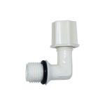 Ρακόρ πλαστικό γωνία Jaco 1/4″ αρσ. - 1/4″ σωλ. βιδωτό