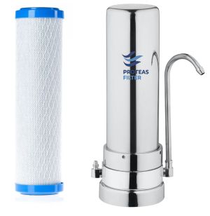 Φίλτρο άνω πάγκου μονό inox