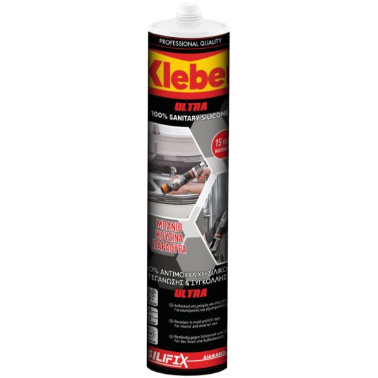 KLEBER SILIFIX 100% ΑΝΤΙΜΟΥΧΛΙΚΗ ΣΙΛΙΚΟΝΗ ΔΙΑΦΑΝΟ ULTRA 280ML 7467