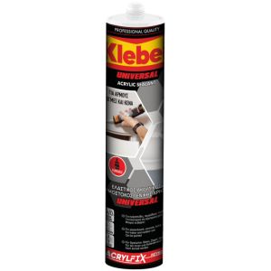 KLEBER ACRYLFIX ΕΛΑΣΤΙΚΟΣ ΑΚΡΥΛΙΚΟΣ ΑΡΜΟΣΤΟΚΟΣ ΓΕΝΙΚΗΣ ΧΡΗΣΗΣ ΛΕΥΚΟ 450GR UNIVERSAL 1069