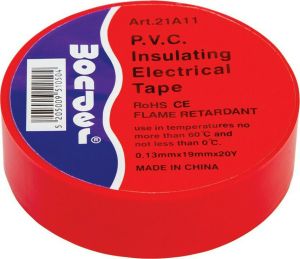 Ταινία μονωτική Wonder κόκκινη 19mmx20m
