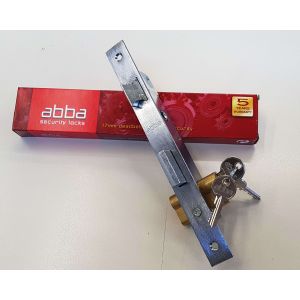 Κλειδαριά Abba γλωσσού 20άρα χωνευτή κλειδαριά 54mm σε ασημί χρώμα 30120