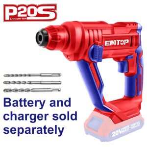 EMTOP BRUSHLESS ΠΕΡΙΣΤΡΟΦΙΚΟ ΠΙΣΤΟΛΕΤΟ SDS-PLUS ΜΠΑΤΑΡΙΑΣ 20V ELRH201601