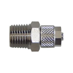 Ρακόρ μεταλλικό ίσιο 1/4″ αρσ. - 1/4″ σωλ. βιδωτό