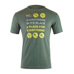 ΜΠΛΟΥΖΑ T-SHIRT ENJOY ΣΚΟΥΡΟ ΠΡΑΣΙΝΟ XXXL