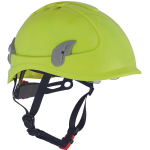 Κράνος εργοταξίου Alpinworker κίτρινο HV με ενσωματωμένα γυαλιά