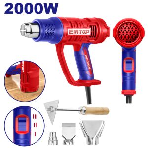 EMTOP ΠΙΣΤΟΛΙ ΘΕΡΜΟΥ ΑΕΡΑ 2000W ΜΕ ΡΥΘΜΙΣΗ ΘΕΡΜΟΚΡΑΣΙΑΣ ΕΩΣ 550°C EHGN20078