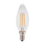 GEYER ΛΑΜΠΑ LED ΚΕΡΑΚΙ C35 E14 ΔΙΑΦΑΝΗ 4W ΚΙΤΡΙΝΟ 470lm LFCW144