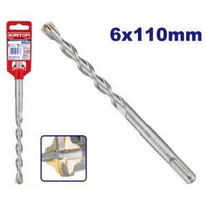 EMTOP ΔΙΑΜΑΝΤΟΤΡΥΠΑΝΑ ΜΠΕΤΟΥ SDS PLUS 6X110MM EHDR220601