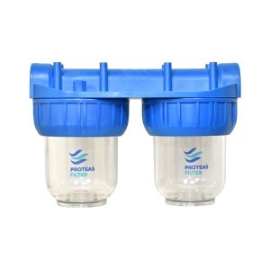 Διπλή φιλτροθήκη strong κεντρικής παροχής 5″-3/4″