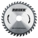 RAIDER Δίσκος κοπής ξύλου Φ20/Φ165/24Δόντια 163143