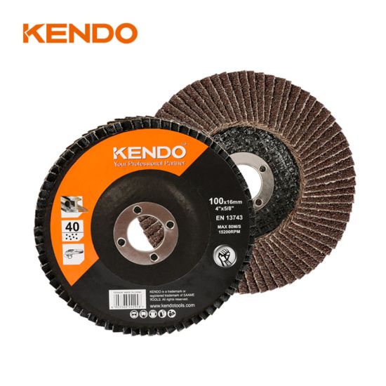 KENDO ΔΙΣΚΟΣ ΛΕΙΑΝΣΗΣ ΜΕΤΑΛΛΟΥ ΦΤΕΡΟΥ ΚΥΡΤΟΣ 100GRIT 100X22.2MM 75910041