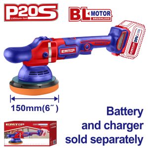 EMTOP BRUSHLESS ΑΛΟΙΦΑΔΟΡΟΣ 20V 150MM ELAP2015