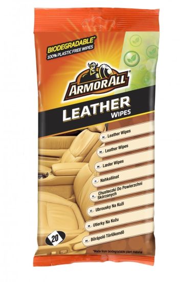 Υγρά μαντηλάκια για δέρματα Leather flow wipes 20 τεμ.