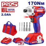 EMTOP ΠΑΛΜΙΚΟ ΚΑΤΣΑΒΙΔΙ ΜΠΑΤΑΡΙΑΣ 20V/2x2Ah ECDLIR20221
