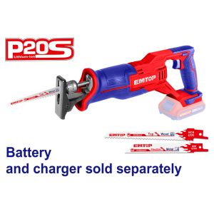 EMTOP BRUSHLESS ΣΠΑΘΟΣΕΓΑ 20V ΜΕ 1 ΛΕΠΙΔΑ ΜΕΤΑΛΛΟΥ Κ 1 ΛΕΠΙΔΑ ΞΥΛΟΥ ELRS201152