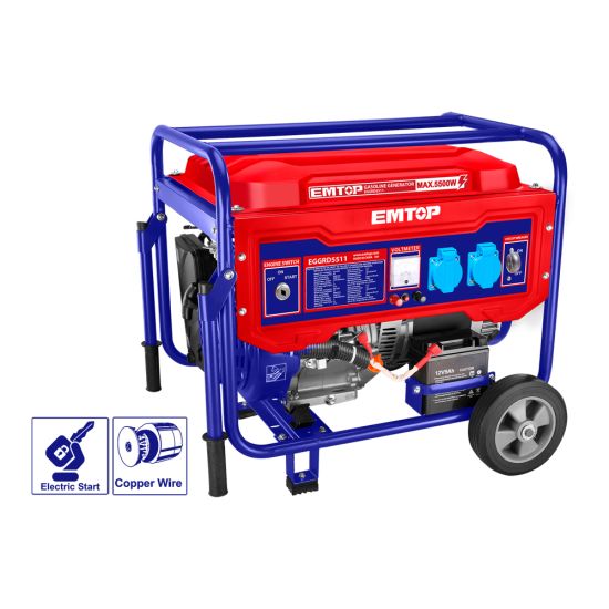 EMTOP ΓΕΝΝΗΤΡΙΑ ΒΕΝΖΙΝΗΣ ΤΕΤΡΑΧΡΟΝΗ 5,5KW, ΧΩΡΗΤΙΚΟΤΗΤΑ 389CC EGGRD5511