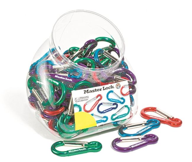 Γάντζος Carabiner σε βάζο ταμείου 100τεμ. 1270CAR