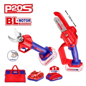 EMTOP ΠΑΚΕΤΟ ΠΡΟΣΦΟΡΑΣ ΚΗΠΟΥ BRUSHLESS ΑΛΥΣΟΠΡΙΟΝΟ ΚΑΙ ΚΛΑΔΕΥΤΗΡΙ ΜΠΑΤΑΡΙΑΣ EMTP901