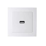GEYER ΧΩΝΕΥΤΗ ΠΡΙΖΑ ΡΕΥΜΑΤΟΣ ΜE 1 Θύρα USB NILSON ΛΕΥΚΗ 24111080