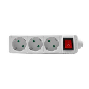 GEYER Πολύπριζο με διακόπτη 2m 3 θέσεις GNBK03A