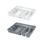 ΚΟΥΤΑΛΟΘΗΚΗ ΠΛΑΣΤΙΚΗ ΓΚΡΙ/ΛΕΥΚΟ 38X30X5CΜ MK3562