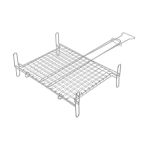 STARPLAST ΣΧΑΡΑ INOX ΜΕ ΠΟΔΙΑ 38x30cm MK5438