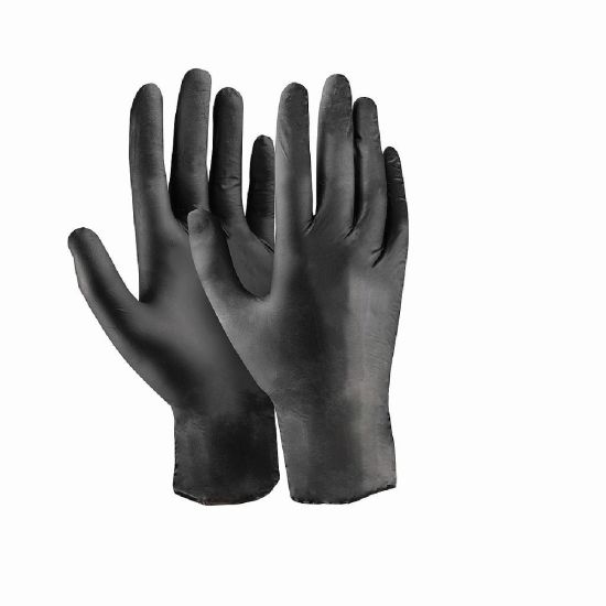 Γάντια μιας χρήσης nitrile μαύρα Dext 9/L (κουτί των 100τεμ.) D3619