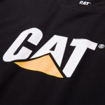 CAT Μπλουζάκι κοντομάνικο μαύρο tm logo L 1510305-016