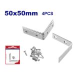 EMTOP ΣΕΤ 4 ΓΩΝΙΕΣ ΣΥΝΔΕΣΕΩΣ ΜΕΤΑΛΛΙΚΕΣ 50Χ50ΜΜ EMCY2K50