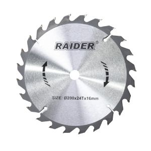 RAIDER Δίσκος κοπής ξύλου Φ16/Φ200/24Δόντια 163130