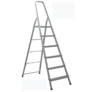 Σκάλα οικιακή αλουμινίου 2+1 σκαλιά ύψος: 0,70m.