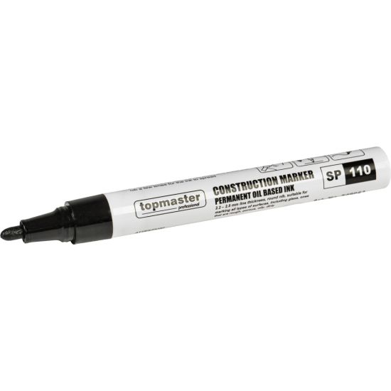 TOP MASTER Μαρκαδόρος ανεξίτηλος 2.8mm μαύρος & κίτρινος 549923