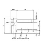 ΜΕΝΤΕΣΕΔΕΣ OTLAV 495.20 EXACTA CF495200H104 ZINCATO Φ20 ΘΗΛΥΚΟΙ