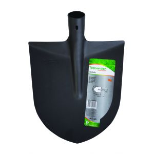 TOP GARDEN Φτυάρι κυρτό-μυτερό μαύρο 380458