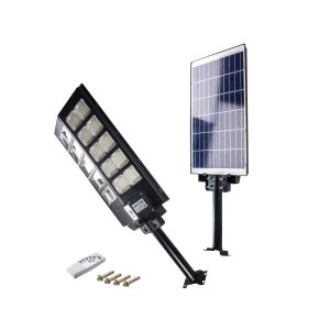 MAKALON Φωτιστικό δρόμου ηλιακό led στεγανό με τηλεχειριστήριο 8000lm 6500K 729920