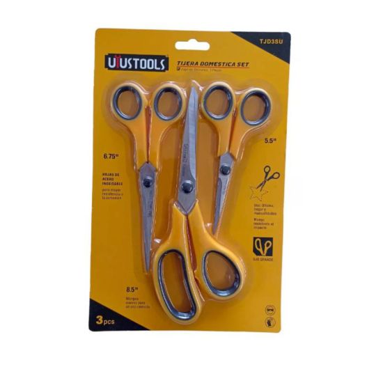 UYUSTOOLS ΣΕΤ 3ΤΜΧ ΨΑΛΙΔΙ ΟΙΚΙΑΚΗΣ ΧΡΗΣΗΣ 14/17/22cm TJD3SU