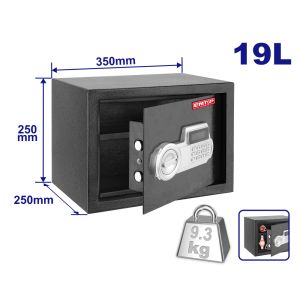 EMTOP ΜΕΤΑΛΛΙΚΟ ΧΡΗΜΑΤΟΚΙΒΩΤΙΟ ΟΘΟΝΗΣ LCD 250x350x250mm 9,3Kg ΑΝΘΡΑΚΙ EESF2503