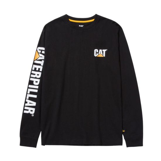 CAT Μπλουζάκι μακρυμάνικο trademark tee μαύρο L 1510034-016