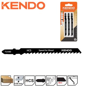 KENDO ΣΕΤ 3ΤΜΧ ΜΑΧΑΙΡΙΑ ΣΕΓΑΣ ΞΥΛΟΥ BASIC 100/74/4MM 46000601