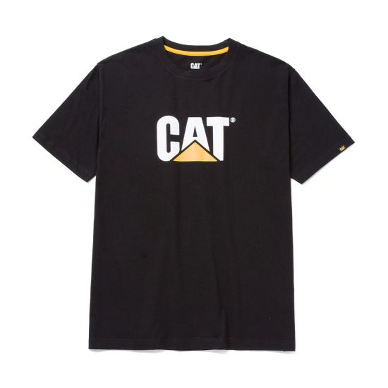 CAT Μπλουζάκι κοντομάνικο μαύρο tm logo L 1510305-016
