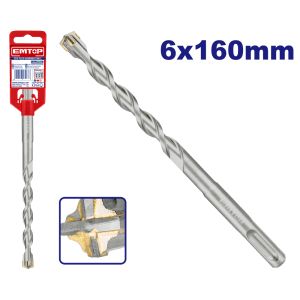 EMTOP ΔΙΑΜΑΝΤΟΤΡΥΠΑΝΑ ΜΠΕΤΟΥ SDS PLUS 6X160MM EHDR220602