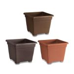 DECOLINE ΓΛΑΣΤΡΑ ΤΕΤΡΑΓΩΝΗ ΜΠΡΟΝΖΕ 30X22CM MK1286