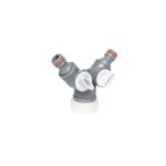 BRADAS ΔΙΑΚΛΑΔΩΤΗΣ 2 ΕΞΟΔΩΝ ΜΕ ΒΑΝΕΣ 1"-3/4" WL2222