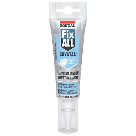 Fix All Crystal υπερδιάφανο σφραγιστικό συγκολλητικό 125ml