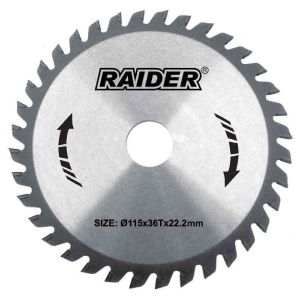 RAIDER Δίσκος κοπής ξύλου Φ25,4/Φ190/40Δόντια 163129