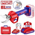 EMTOP BRUSHLESS ΚΛΑΔΕΥΤΗΡΙ Φ30mm ΜΠΑΤΑΡΙΑΣ ΛΙΘΙΟΥ 20V 1x2Ah ELSL203051